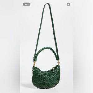 Clare V. Petit Moyen Messenger Bag in color Evergreen